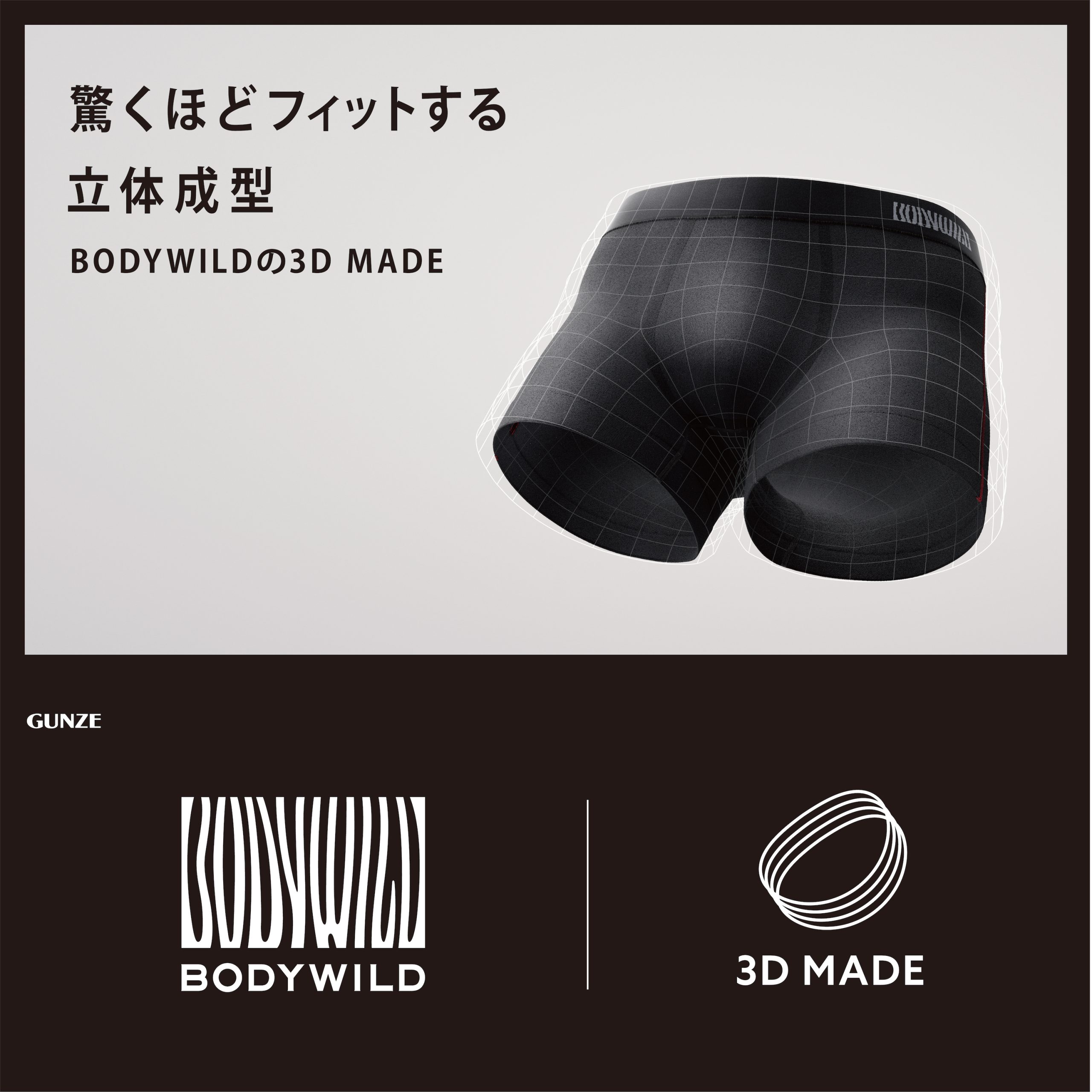 自由テーマ】カーボンネガティブを達成したグンゼ 「BODY WILD」ボクサーパンツ （SPA）- 一般社団法人  ソーシャルプロダクツ普及推進協会（APSP）