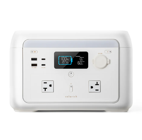 24155【自由テーマ】毎日使いたくなるポータブル電源 solarich(ソラリッチ)