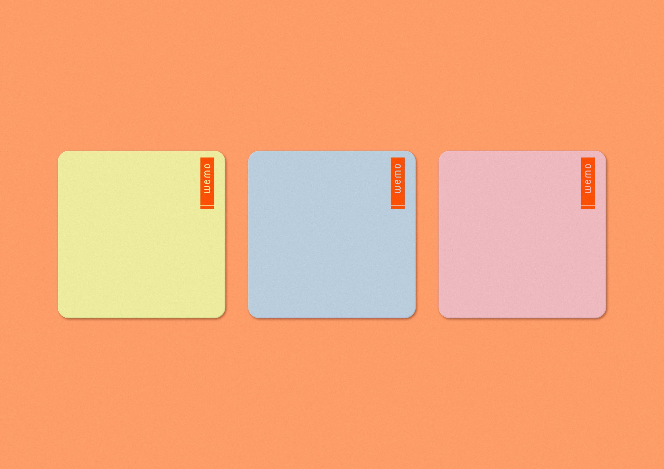 24080【自由テーマ】wemo® パッドタイプ ver.2［ふせん仕様］