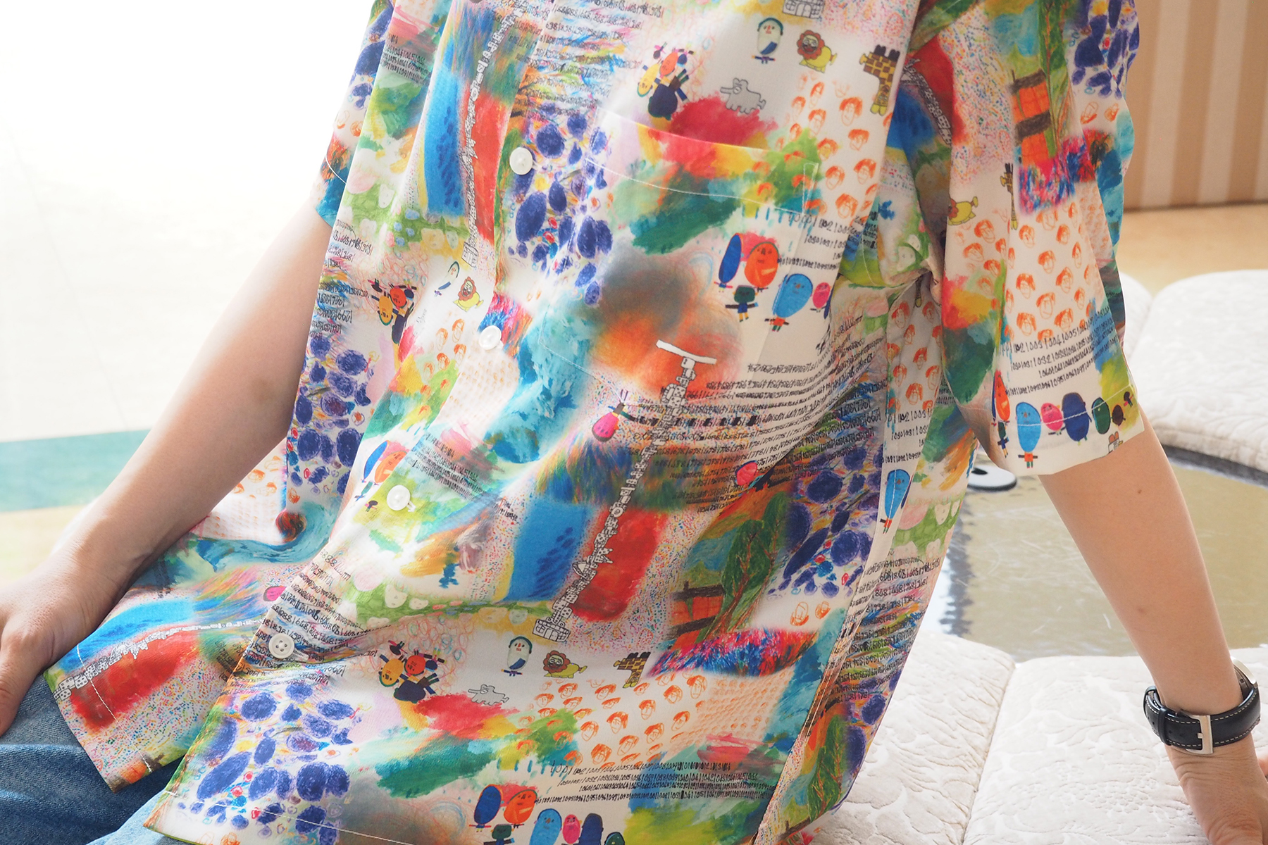 【自由テーマ】オリジナルウェルフェアアートアロハシャツ