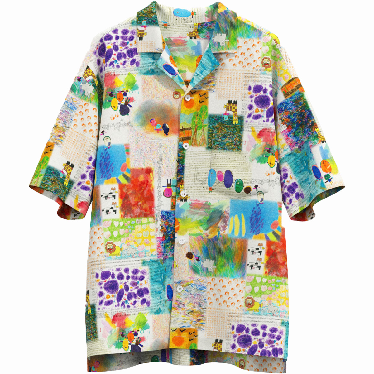 【自由テーマ】オリジナルウェルフェアアートアロハシャツ